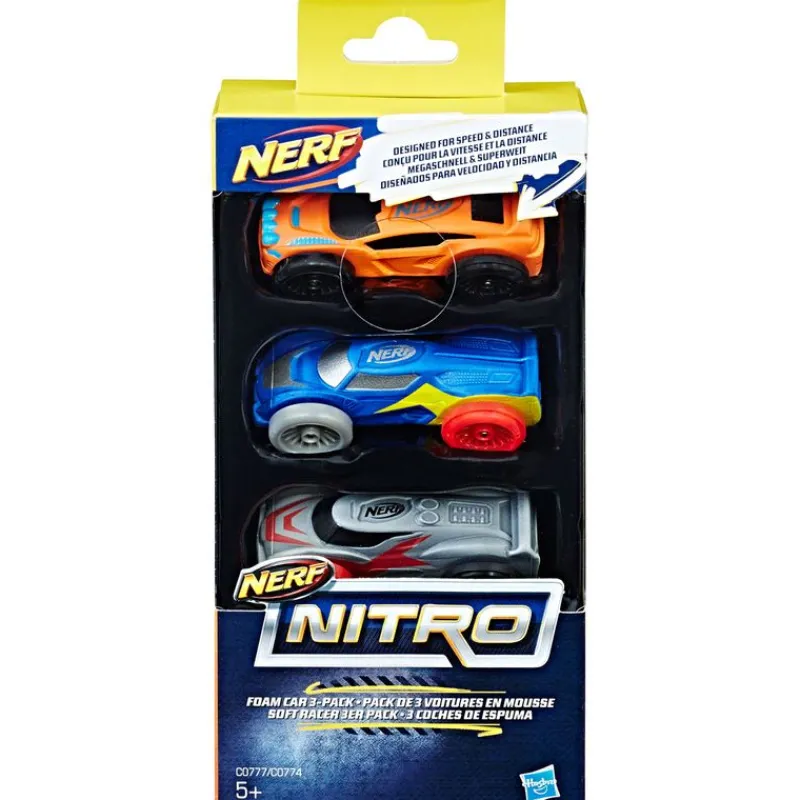 HASBRO Vehículos, Trenes Y Parkings|Nerf Nitro 3 Coches Espuma Surtidos