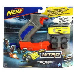 HASBRO Nerf Nitro Throttleshot Blitz Gris- Juegos Y Juguetes De Imitación