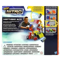 HASBRO Nerf Nitro Throttleshot Blitz Gris- Juegos Y Juguetes De Imitación