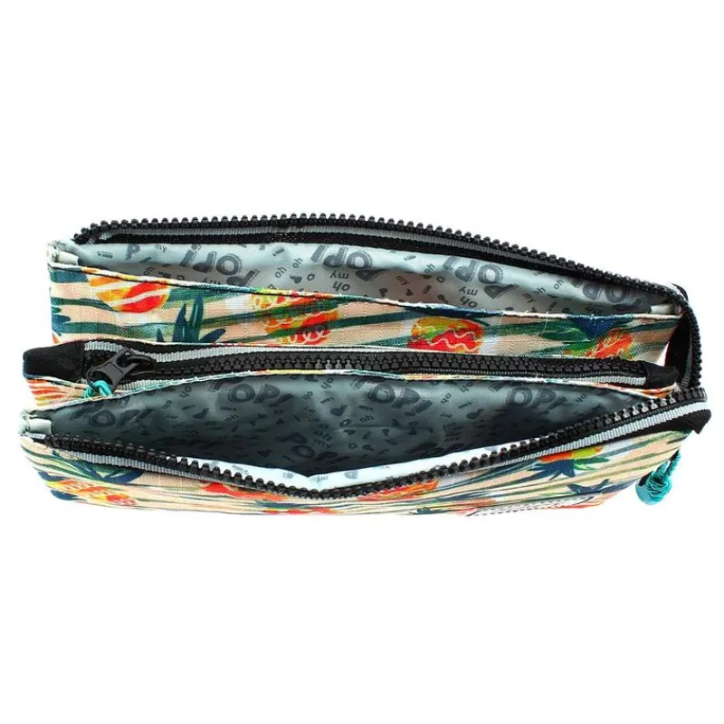 KARACTERMANIA Oh My Pop! Estuche Portatodo Triple HS Piñas- Escolar