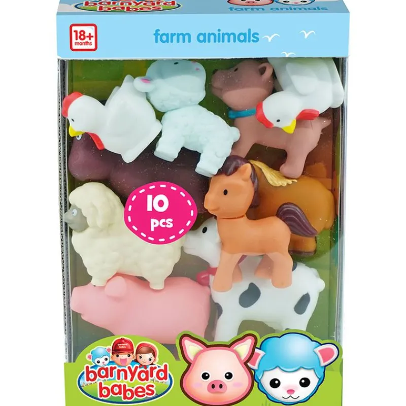 DRIM DISCOUNT Pack 10 Animalitos Blandos- Figuras Y Figuras De Acción