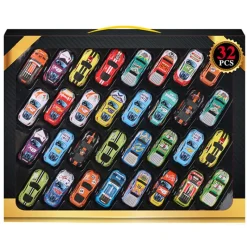 DRIM DISCOUNT Pack 32 Vehículos- Vehículos, Trenes Y Parkings