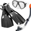 INTEX Aire Libre|Pack Buceo Gafas + Tubo + Aletas 14 Años