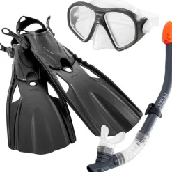 INTEX Aire Libre|Pack Buceo Gafas + Tubo + Aletas 14 Años