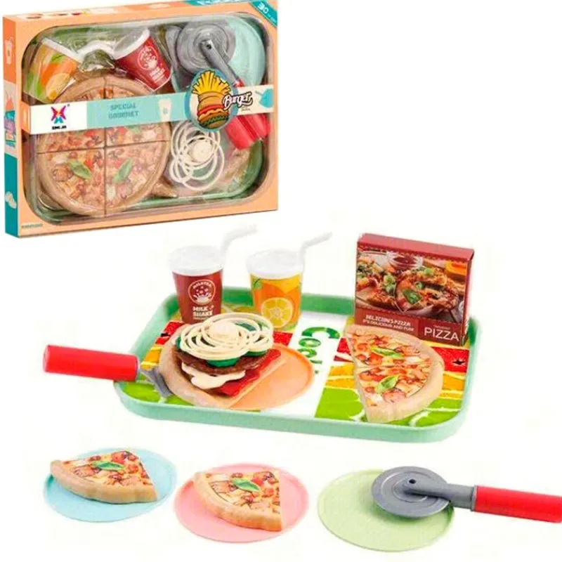 DRIM DISCOUNT Juegos Y Juguetes De Imitación|Pack Comida Rápida Infantil Pizza