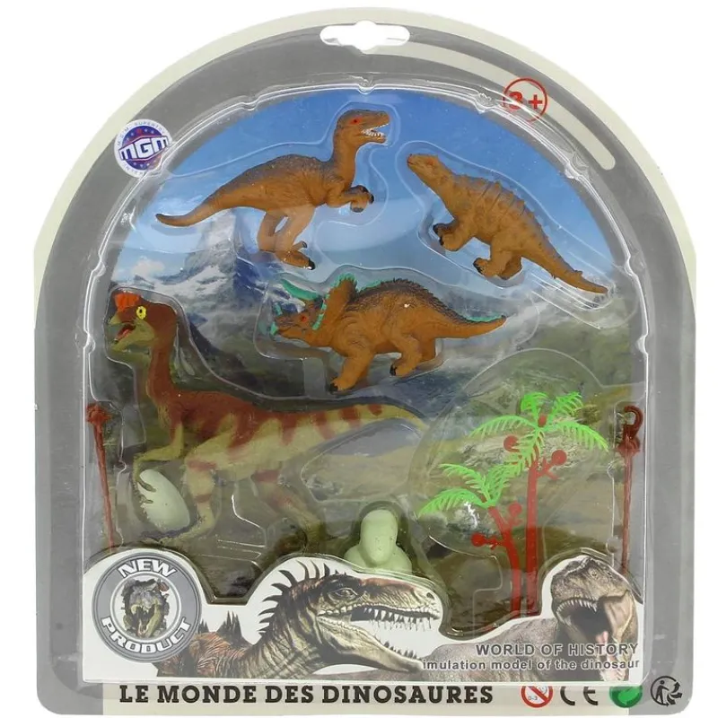 DRIM DISCOUNT Figuras Y Figuras De Acción|Pack de Dinosaurios 4 Unidades Modelo 1
