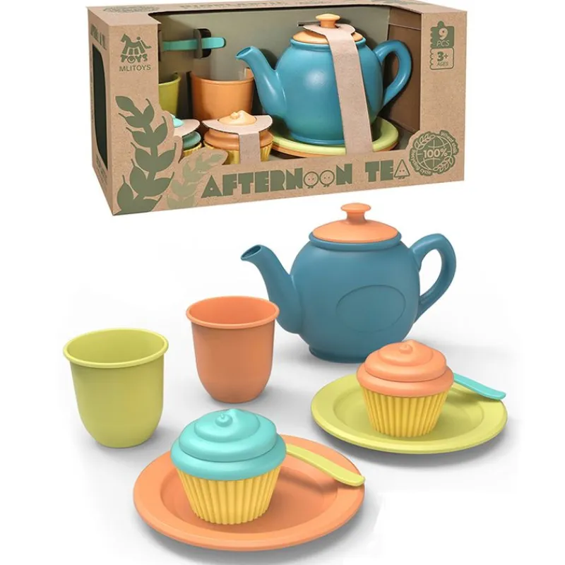 DRIM DISCOUNT Pack de Piezas de Té Ecológico- Juegos Y Juguetes De Imitación