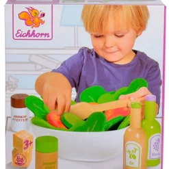 SIMBA Juegos Y Juguetes De Imitación|Pack Ensalada de Madera y Fieltro