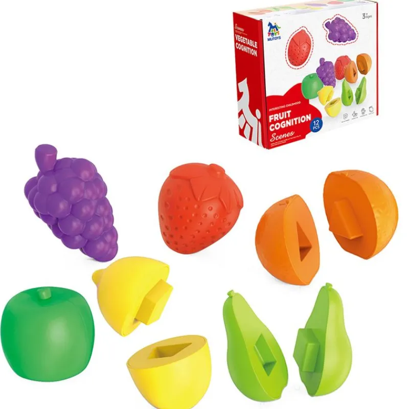 DRIM DISCOUNT Pack Frutas Cortadas Infantiles- Juegos Y Juguetes De Imitación