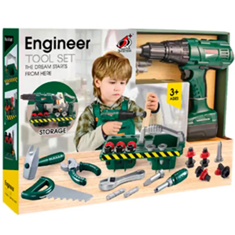 DRIM DISCOUNT Juegos Y Juguetes De Imitación|Pack Herramientas Infantil con Taladro