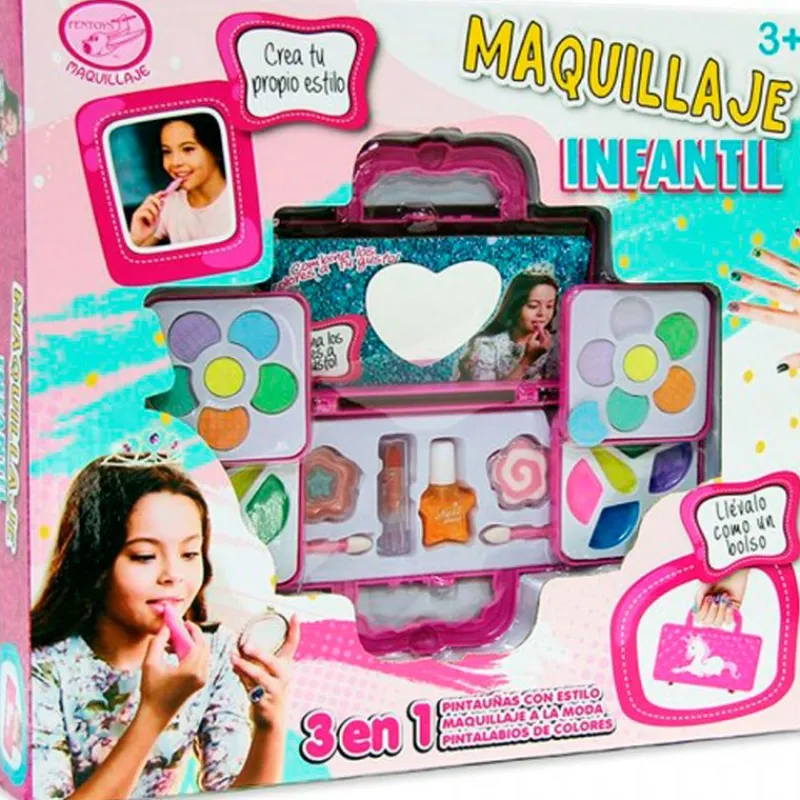 DRIM DISCOUNT Pack Maquillaje Infantil Bolso- Juegos Y Juguetes De Imitación