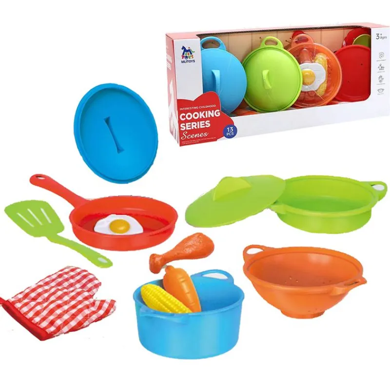 DRIM DISCOUNT Pack Ollas con Comida Infantil- Juegos Y Juguetes De Imitación