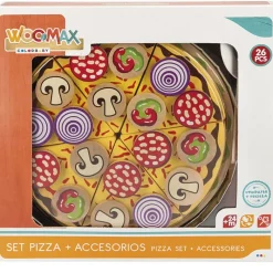 COLOR BABY Juegos De Madera|Pack Pizza de Madera