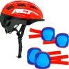 MOLTO Bicicletas, Correpasillos Y Triciclos|Pack Protecciones + Casco Rojo