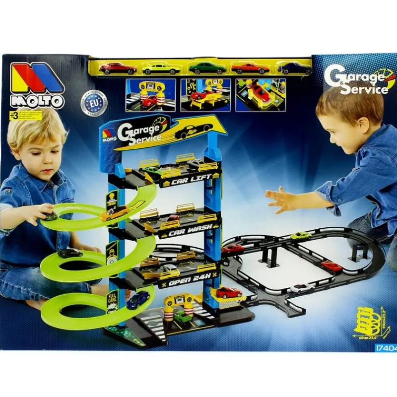 MOLTO Vehículos, Trenes Y Parkings|Parking 4 Plantas con Pistas