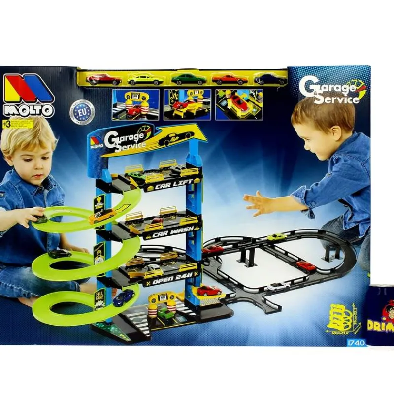 MOLTO Vehículos, Trenes Y Parkings|Parking 4 Plantas con Pistas