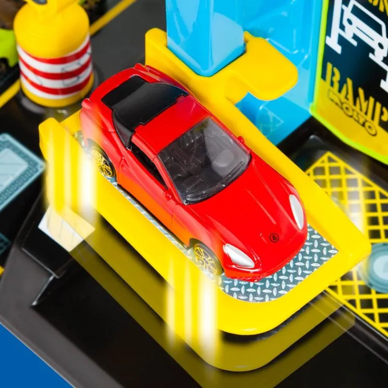 MOLTO Vehículos, Trenes Y Parkings|Parking Infantil 3 Plantas con Pistas