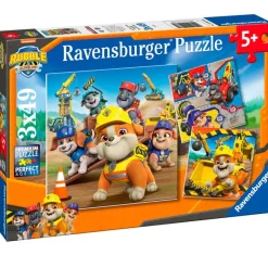 RAVENSBURGER Puzzles Y Construcciones|Patrulla Canina Equipo Rubble Puzzle 3x49 Piezas