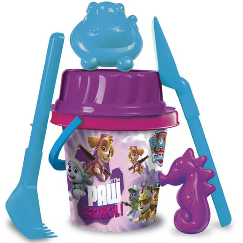 GENERAL DE JUGUETES Patrulla Canina Girls Cubo Más Moldes Playa- Aire Libre