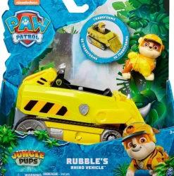 SPIN MASTER Patrulla Canina Jungle Pups Vehículo Rubble- Figuras Y Figuras De Acción