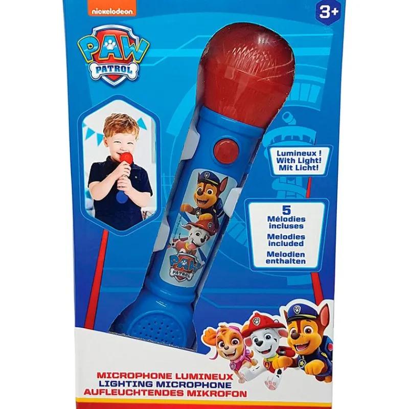 LEXIBOOK Patrulla Canina Micrófono Luz y Sonido- Instrumentos Musicales
