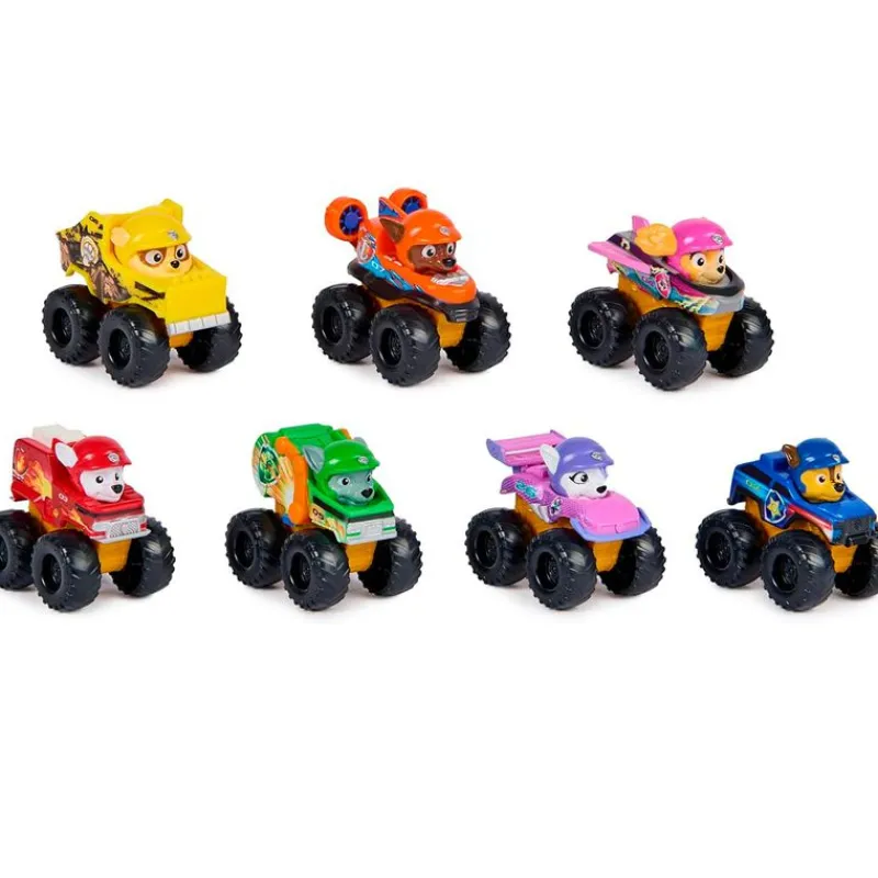 SPIN MASTER Patrulla Canina Pack 7 Coches Pup Squad Racers- Figuras Y Figuras De Acción