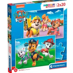 CLEMENTONI Patrulla Canina Puzzle 2x20 Piezas- Puzzles Y Construcciones