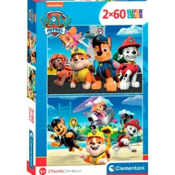 CLEMENTONI Puzzles Y Construcciones|Patrulla Canina Puzzle 2x60 Piezas