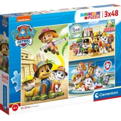CLEMENTONI Patrulla Canina Puzzles 3x48 Piezas- Puzzles Y Construcciones