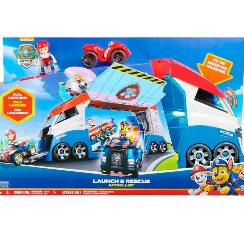 SPIN MASTER Vehículos, Trenes Y Parkings|Figuras Y Figuras De Acción|Patrulla Canina Vehículo Launch Rescue Patroller