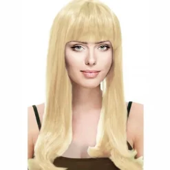 DRIM DISCOUNT Peluca Larga Lisa Rubia- Disfraces Y Complementos|Disfraces Y Complementos