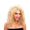 DRIM DISCOUNT Peluca Rubia Rizada de Media Melena- Disfraces Y Complementos|Disfraces Y Complementos