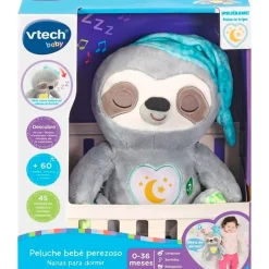 VTECH Peluche Bebé Perezoso Nanas para Dormir- Primera Infancia Y Preescolar