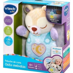 VTECH Peluche de Cuna Osito Melodías- Primera Infancia Y Preescolar
