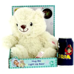 DRIM DISCOUNT Peluche Oso Blanco con Luz- Primera Infancia Y Preescolar