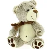 SELECCION DRIM Peluche Oso Con Bufanda 20cm Marrón- Primera Infancia Y Preescolar