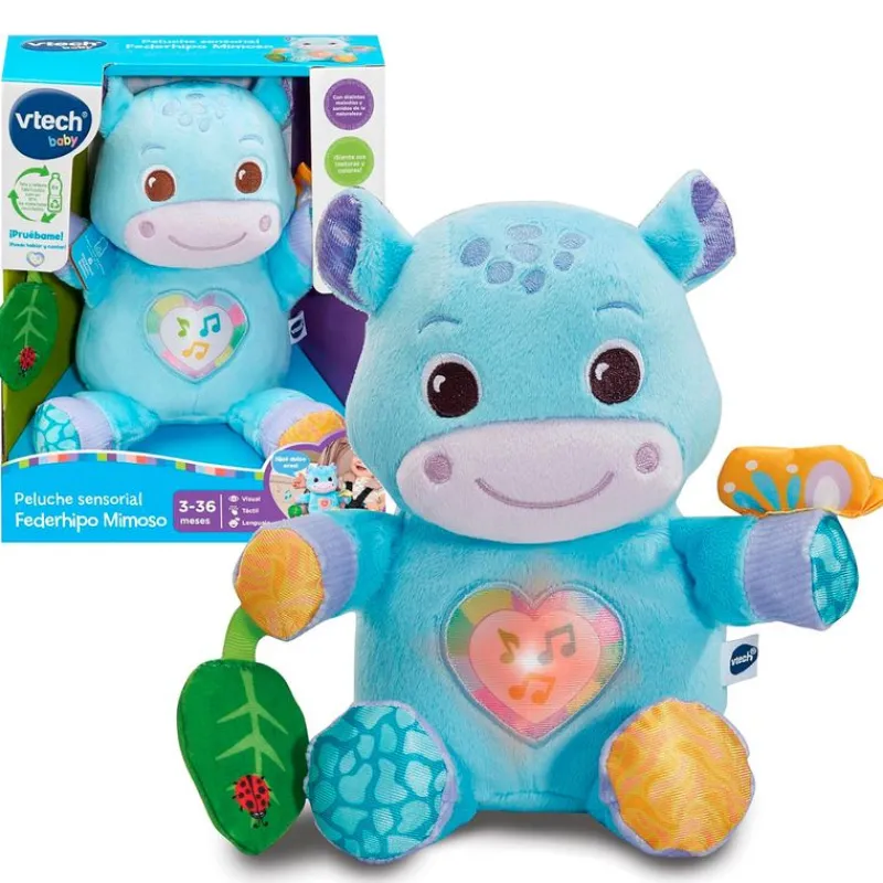 VTECH Primera Infancia Y Preescolar|Peluche Sensorial Federhipo Mimoso