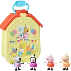 HASBRO Peppa Pig Casita de Fiesta Portátil- Figuras Y Figuras De Acción