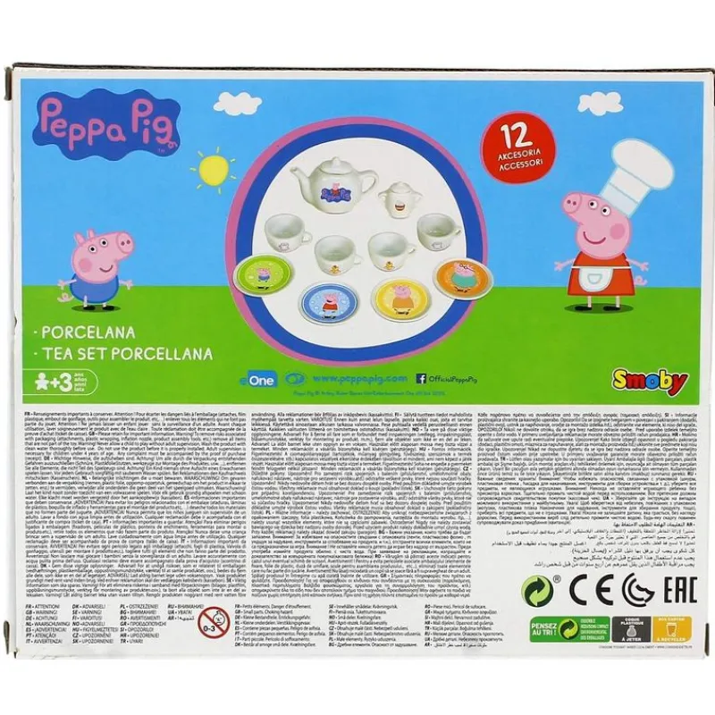 SMOBY Juegos Y Juguetes De Imitación|Peppa Pig Juego de Té