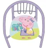 ARDITEX Peppa Pig Silla de Metal Infantil- Aire Libre