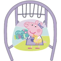 ARDITEX Peppa Pig Silla de Metal Infantil- Aire Libre