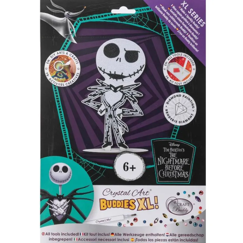 CRAYOLA Pesadilla Antes de Navidad Jack Crystal Art XL Buddy- Halloween|Manualidades