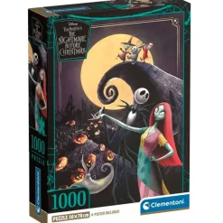 CLEMENTONI Puzzles De 501 A 1000 Piezas|Puzzles Y Construcciones|Pesadilla Antes de Navidad Puzzle 1000 Piezas