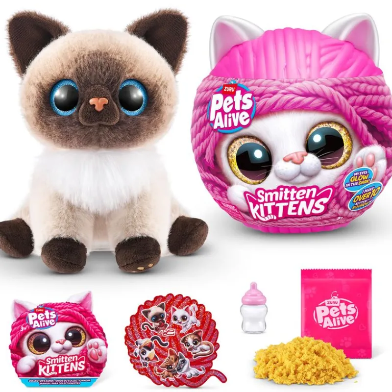 ZURU Pets Alive Smitten Kittens Gato Interactivo Sorpresa- Manualidades