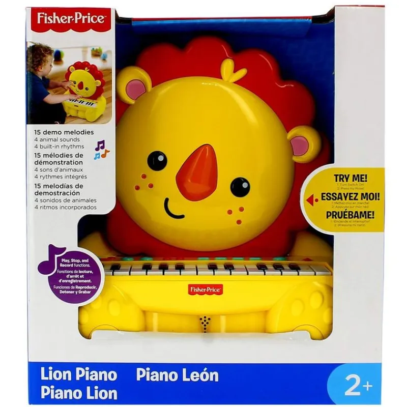 FISHER PRICE Piano Musical León- Instrumentos Musicales
