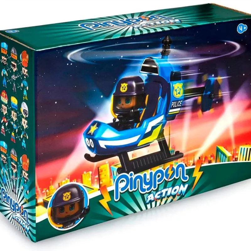 FAMOSA Muñecas|Pinypon Action Helicóptero de Policía