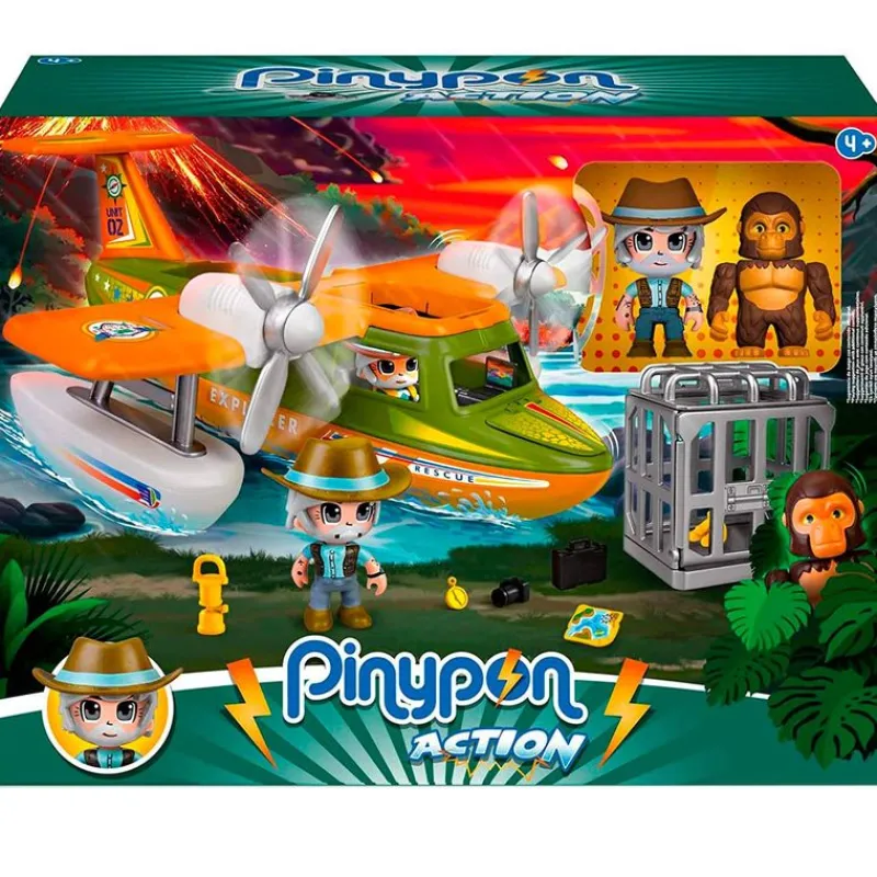 FAMOSA Vehículos, Trenes Y Parkings|Pinypon Action Hidroavión de Rescate Wild