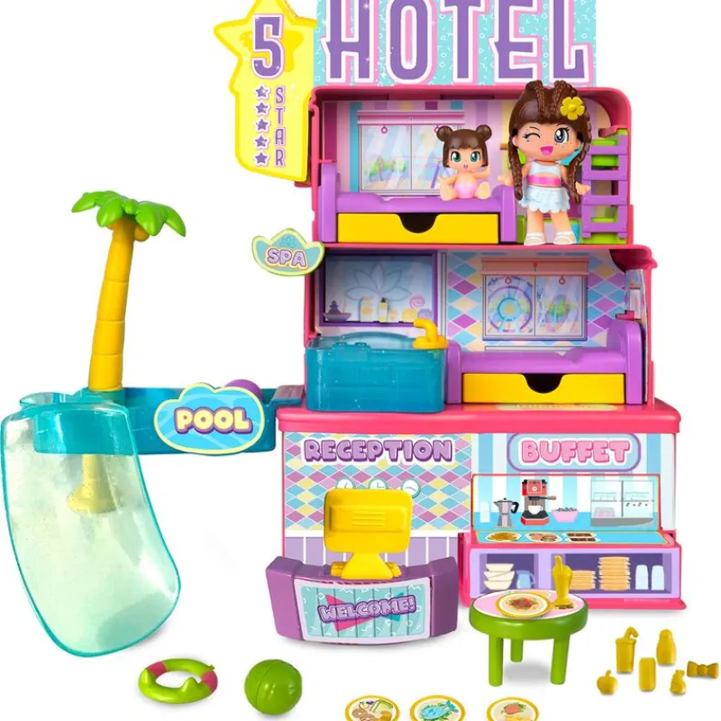 FAMOSA Pinypon Playset Hotel 5 Estrellas- Muñecas