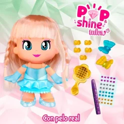 FAMOSA Pinypon Pop & Shine Cuentos- Muñecas