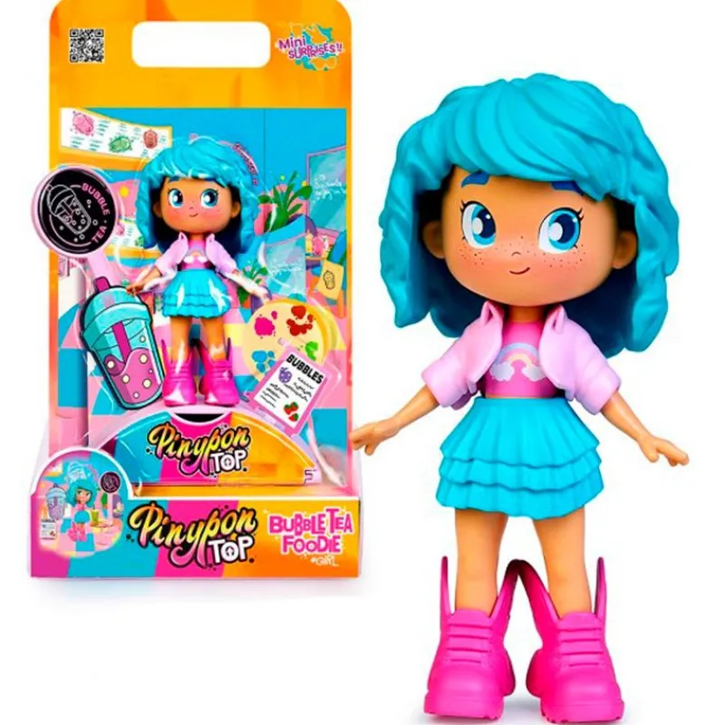 FAMOSA Pinypon TOP Foodie Girl Muñeca Surtida- Muñecas